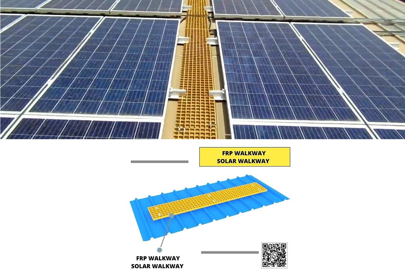 FRP WALKWAY SOLAR WALKWAY